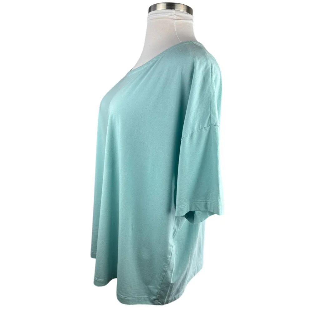 ✨2/$20 J. Jill Luxe Supima Elbow Sleeve Tee Short Sleeve Top Womens Plus Size 4X - Picture 8 of 12